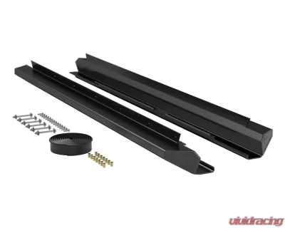 TeraFlex Aluminum Rock Slider Kit Powder Coat Jeep Wrangler JKU 2007-2018 - 4637310