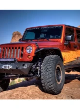 TeraFlex Epic Front Bumper w/out Hoop Offset Drum Winch Jeep Wrangler JK|JKU 2007-2018                                     - 4653100 - Image 2