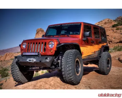 TeraFlex Epic Front Bumper w/out Hoop Offset Drum Winch Jeep Wrangler JK|JKU 2007-2018 - 4653100