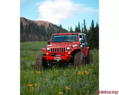 TeraFlex Epic Front Bumper w/ Hoop Offset Drum Winch Jeep Wrangler JK|JKU 2007-2018 - 4653130