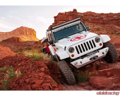 TeraFlex Epic Front Bumper w/out Hoop Centered Drum Winch Jeep Wrangler JK|JKU 2007-2018 - 4653200