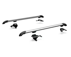 TeraFlex Nebo Roof Rack Main Rail Kit Silver Jeep Wrangler JKU 2007-2018
