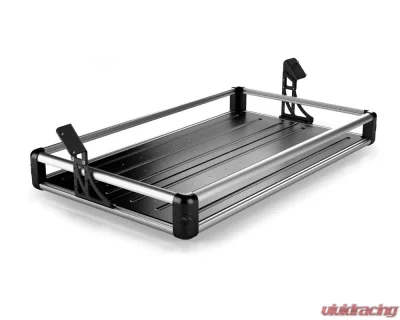 TeraFlex Wasatch Rear Cargo Rack Silver Rails Jeep Wrangler JKU 2007-2018 - 4820000