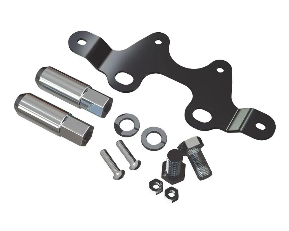 TeraFlex Alpha License Plate and 3rd Brake Light Mount Kit w/ Lug Nuts Jeep Wrangler JK|JKU 2007-2018 - 4838162