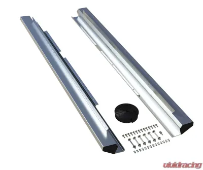 TeraFlex Aluminum Rock Slider Kit Raw Wrangler JKU 4-Door 2007-2018 - 4937310