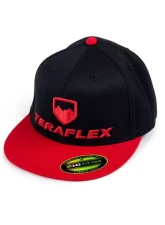 TeraFlex Premium FlexFit Two Tone Flat Visor Hat Black Small|Medium                                     - 5237034 - Image 2