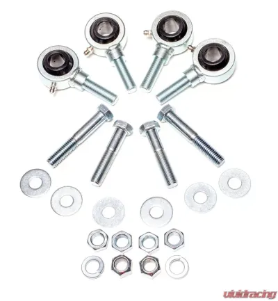 TeraFlex S/T Front Sway Bar Link Hardware Kit Rod Ends and Jam Nuts - 600380
