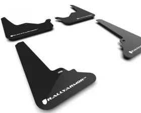 Rally Armor Black Mud Flap/White Logo Tesla Model S 2022-2023