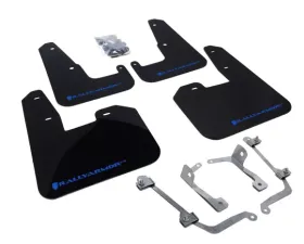 Rally Armor UR Mud Flap Set Black w/Blue Logo Subaru STI 08-22 | WRX 11-22