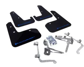 Rally Armor UR Mud Flap Set Black w/Blue Logo Subaru WRX | STI 11-22