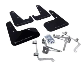 Rally Armor UR Mud Flap Set Black w/Grey Logo Subaru WRX | STI 11-22
