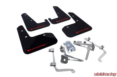 Rally Armor UR Mud Flap Set Black w/Red Logo Subaru WRX | STI 11-22 - MF19-UR-BLK/RD