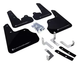 Rally Armor UR Mud Flap Set Black w/Red Logo Subaru Impreza 12-16