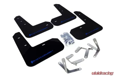 Rally Armor UR Mud Flap Set Blue w/White Logo Subaru Impreza 12-16 - MF23-UR-BLK/BL