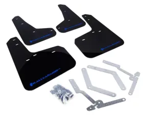 Rally Armor UR Mud Flap Set Black w/Blue Logo Ford Focus ST | RS 12-19