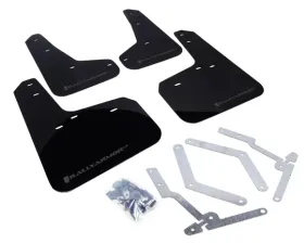 Rally Armor UR Mud Flap Set Black w/Grey Logo Ford Focus ST | RS 12-19