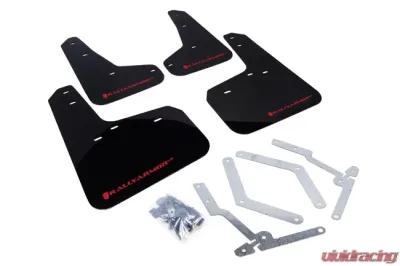 Rally Armor UR Mud Flap Set Black w/Red Logo Ford Focus ST | RS 12-19 - MF27-UR-BLK/RD
