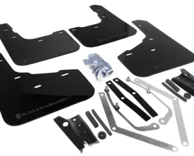 Rally Armor UR Mud Flap Set Black w/Grey Logo Ford Fiesta ST 14-19