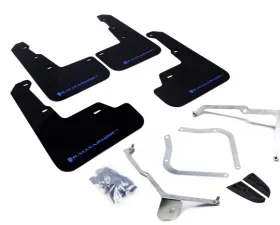 Rally Armor UR Mud Flap Set Black w/Blue Logo Subaru WRX | STI 2015-2021