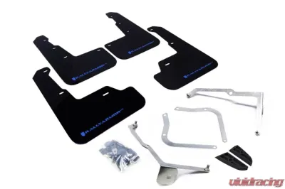 Rally Armor UR Mud Flap Set Black w/Blue Logo Subaru WRX | STI 2015-2021 - MF32-UR-BLK/BL