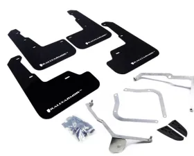Rally Armor UR Mud Flap Set Black w/White Logo Subaru WRX | STI 2015-2021