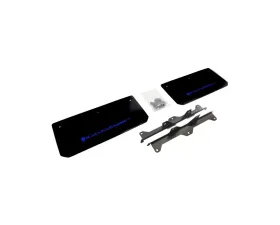 Rally Armor UR Front Mud Flap Set Black w/Blue Logo Polaris Slingshot 15-16