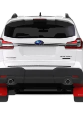 Rally Armor Red UR Mud Flap w/ White Logo Subaru Ascent 18+                                     - MF49-UR-RD/WH - Image 3