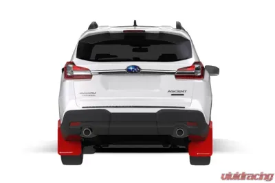 Rally Armor Red UR Mud Flap w/ White Logo Subaru Ascent 18+ - MF49-UR-RD/WH