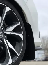 Rally Armor Black UR Mud Flap w/ Blue Logo Honda Civic Si 16-20                                     - MF50-UR-BLK/BL - Image 5