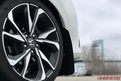 Rally Armor Black UR Mud Flap w/ Blue Logo Honda Civic Si 16-20 - MF50-UR-BLK/BL