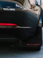 Rally Armor Black UR Mud Flap with Red Logo Tesla Model 3 2017+                                     - MF62-UR-BLK/RD - Image 3