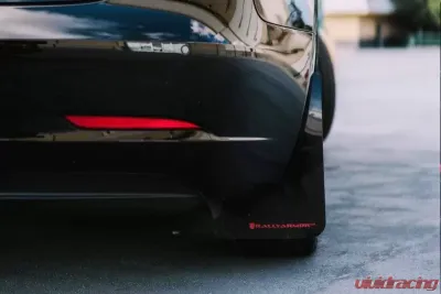 Rally Armor Black UR Mud Flap with Red Logo Tesla Model 3 2017+ - MF62-UR-BLK/RD
