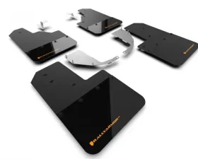 Rally Armor Black Mud Flap/Cy Orange Logo Ford Bronco 2021-2023