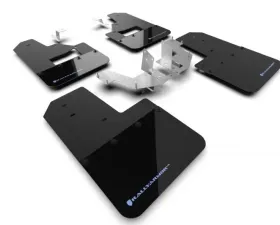 Rally Armor Black Mud Flap/Area Blue Logo Ford Bronco 2021-2023