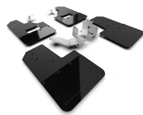 Rally Armor Black Mud Flap/Metallic Black Logo Ford Bronco 2021-2023