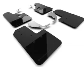 Rally Armor Black Mud Flap/Metallic Black Logo Ford Bronco 2021-2023