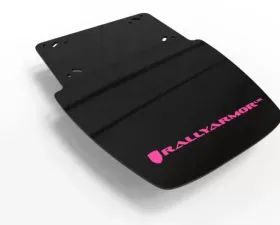 Rally Armor Black Mud Flap/Pink Logo