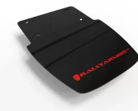 Rally Armor Black Mud Flap/Red Logo
