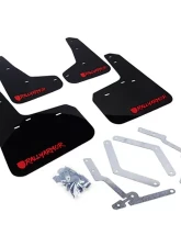 Rally Armor Black Mud Flap With Red Logo and Altered Font Ford Focus ST 13-20                                     - MF27-UR-BLK/RD-X - Image 2