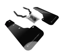 Rally Armor Black UR Mud Flap With Grey Logo Front Only Subaru Crosstrek 18-19