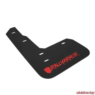 Rally Armor Black Mud Flap With Red Logo and Altered Font Honda Civic Type R 2017-2021 - MF47-UR-BLK/RD-X