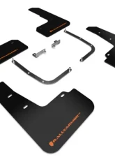 Rally Armor Black Mud Flap With Orange Logo Hyundai Veloster Turbo-R 2019-2021                                     - MF58-UR-BLK/OR - Image 2