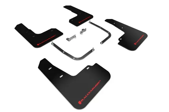Rally Armor Black Mud Flap With Red Logo Hyundai Veloster Turbo-R 2019-2021 - MF58-UR-BLK/RD