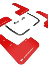 Rally Armor Red Mud Flap With White Logo Hyundai Veloster Turbo-R 2019-2021                                     - MF58-UR-RD/WH - Image 2