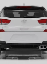 Rally Armor Black Mud Flap With Grey Logo Hyundai Elantra N Line 19-20                                     - MF59-UR-BLK/GRY - Image 2