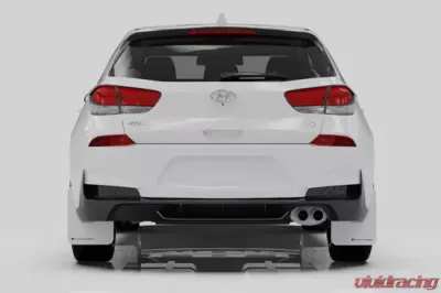 Rally Armor Black Mud Flap With Grey Logo Hyundai Elantra N Line 19-20 - MF59-UR-BLK/GRY