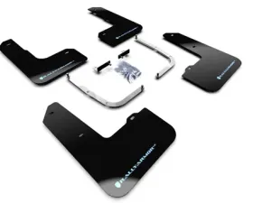 Rally Armor Black Mud Flap With Performance Blue Logo Hyundai Elantra N Line 19-20