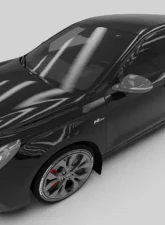 Rally Armor Black Mud Flap With Performance Blue Logo Hyundai Elantra N Line 19-20                                     - MF59-UR-BLK/PBL - Image 2