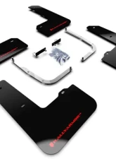 Rally Armor Black Mud Flap With Red Logo Hyundai Elantra N Line 19-20                                     - MF59-UR-BLK/RD - Image 2