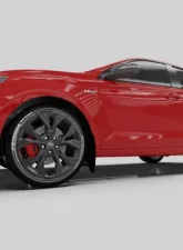 Rally Armor Black Mud Flap With Red Logo Hyundai Elantra N Line 19-20                                     - MF59-UR-BLK/RD - Image 2